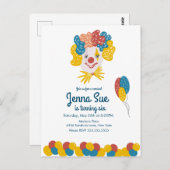 Met de hand getekende carnaval Birthday Colorful I Briefkaart (Voorkant / Achterkant)