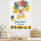 Met de hand getekende carnaval Birthday Colorful Poster (Keuken)