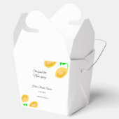 met de hand getekende citroenbladeren voegen QR-vr Bedankdoosjes (Geopend)