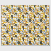 Met de hand getekende cute Kittens patroonpakkette Cadeaupapier (Vlak)