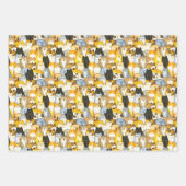 Met de hand getekende cute Kittens patroonpakkette Inpakpapier Vel (Voorkant)