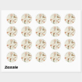 Met de Hand Getekende Dankbaarheid & Vriendelijkhe Ronde Sticker (Vel)