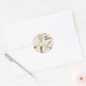Met de Hand Getekende Dankbaarheid & Vriendelijkhe Ronde Sticker (Envelop)