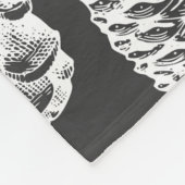 Met de hand getekende dennenkegels naadloos patroo fleece deken (Hoek)