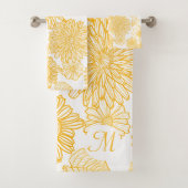 Met de hand getekende diepteset bad handdoek (Insitu)