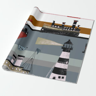 Met de hand getekende digitale schilderij schattig cadeaupapier