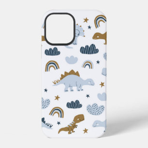 Met de hand getekende dinosauriërs in Scandinavisc iPhone 12 Hoesje
