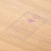 Met de Hand Getekende Doodles Afstudeerdata Opslaa Acryl Uitnodigingen (Laagn)