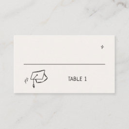 Met de hand getekende dop plaatskaartje