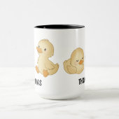 Met de hand getekende eend op maat leuke mok (Midden)