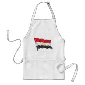 Met de hand getekende Egyptische vlag in distresse Standaard Schort (Voorkant)