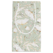 Met de hand getekende elegante moderne gouden wild klein cadeauzakje (Voorkant)