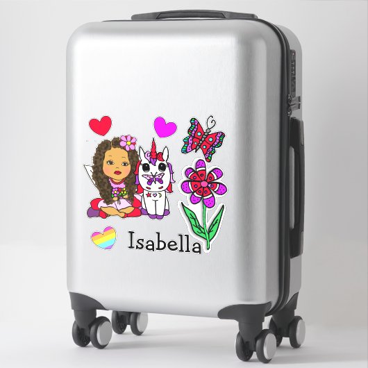 Met de hand getekende etnische afkomst, eenduidige sticker (Koffer)