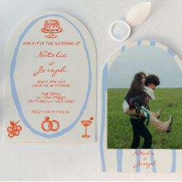 Met de hand getekende fantasievolle gebogen unieke kaart