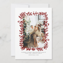 Met de hand getekende fantasievolle kerstfamiliefo