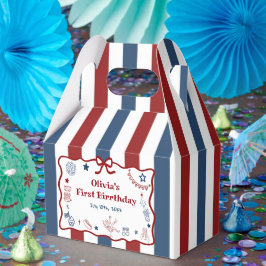Met de hand getekende feestelijkheidsdoos voor 4 j bedankdoosjes