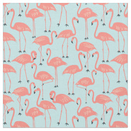 Met de hand getekende flamingo | Tropische naai- e Stof