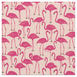Met de hand getekende flamingo | Tropische naai- e Stof