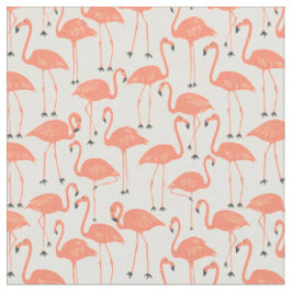 Met de Hand Getekende Flamingo | Tropische Naaien Stof