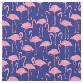 Met de Hand Getekende Flamingo | Tropische Naaien Stof