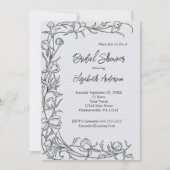 Met de hand getekende Florals Botanisch Elegant Vr Kaart (Voorkant)