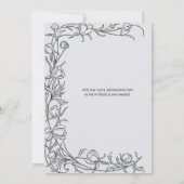 Met de hand getekende Florals Botanisch Elegant Vr Kaart (Achterkant)