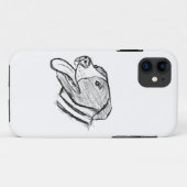 met de hand getekende foto van pitbull hond dieren Case-Mate iPhone case (Achterkant (horizontaal))