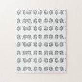 met de hand getekende foto van pitbull hond dieren legpuzzel (Verticaal)