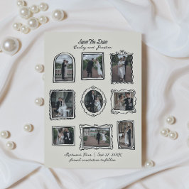 Met de hand getekende fotolijstjes Save The Date k