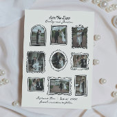 Met de hand getekende fotolijstjes Save The Date k