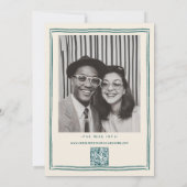Met de hand getekende funky handschrift save the d date (Achterkant)
