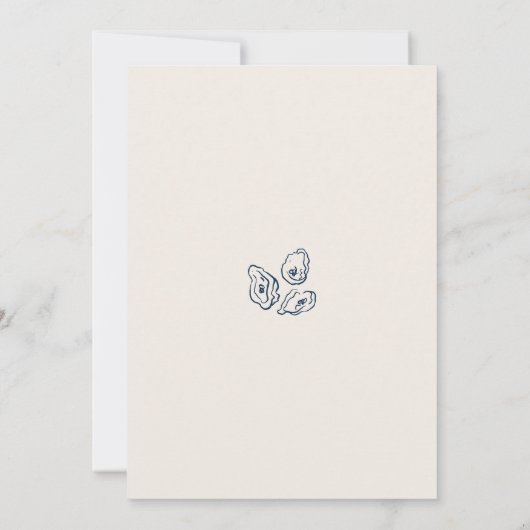 Met de hand getekende funky nautische strand bruil kaart (Achterkant)