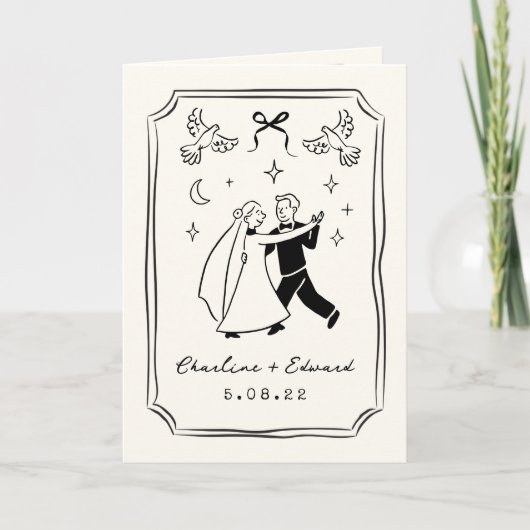 Met de hand getekende funky tekening handschrift b (Voorkant)