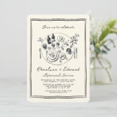 Met de hand getekende funky tekening repetitiedine kaart (Staand voorkant)