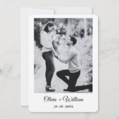 Met de Hand Getekende Funky Whimsical Minimalistis Save The Date (Achterkant)