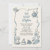 Met de Hand Getekende Funky Whimsical Retro Proefd Kaart (Voorkant)