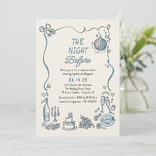 Met de Hand Getekende Funky Whimsical Retro Proefd Kaart
