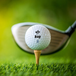 Met de Hand Getekende, Gegraveerde Moderne Golfclu Golfballen