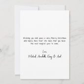 Met de Hand Getekende Gelukzaligheid Feestdagenkaart (Achterkant)