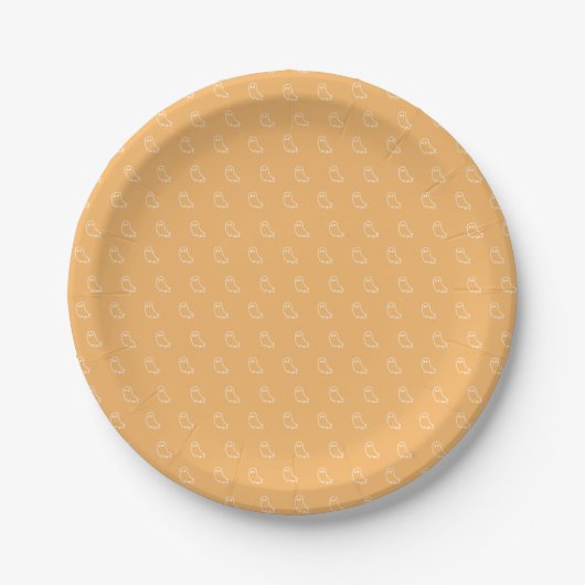 Met de hand getekende Ghost Orange Papieren Bord (Voorkant)