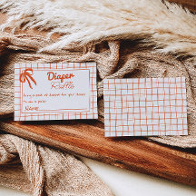Met de hand getekende Gingham Strik Neutrale Luier