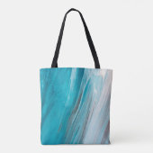 Met de hand getekende gouache schilderij. Abstract Tote Bag (Achterkant)