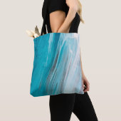 Met de hand getekende gouache schilderij. Abstract Tote Bag (Dichtbij)