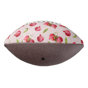 Met de hand getekende granaatappel botanische illu american football