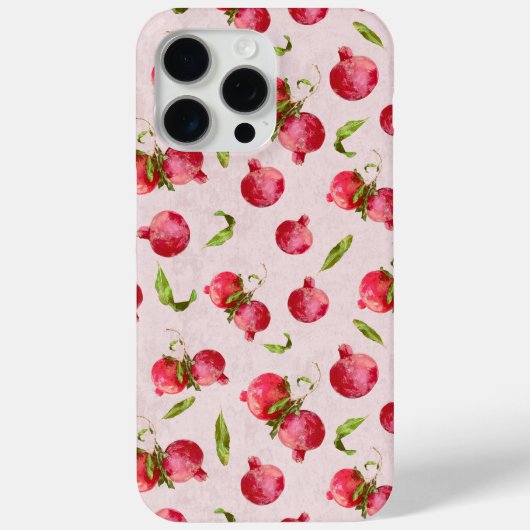 Met de hand getekende granaatappel botanische illu Case-Mate iPhone case (Achterkant)