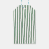 Met de hand getekende groene strik vrolijk kerstfe cadeaulabel (Achterkant)