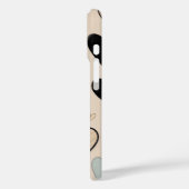 Met de hand getekende harten Case-Mate iPhone case (Achterkant / Links)