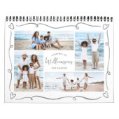 Met de hand getekende hartjes script 17 foto colla kalender (Hoes)