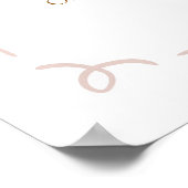 Met de Hand Getekende Herfst Open Huis Baby Shower Poster (Hoek)