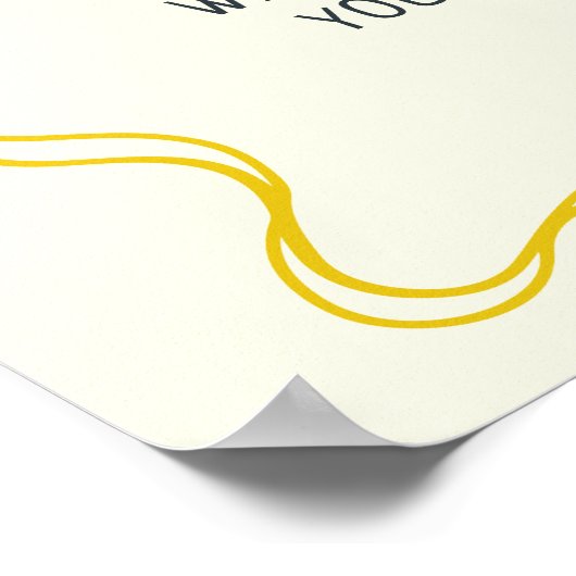 Met de Hand Getekende Hoofd Squeeze Bruidsdouche W Poster (Hoek)